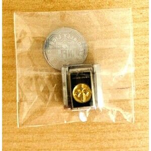 New Orleans Saints Logo Peter David Nomination 9mm Italian Charm 18k Gold NFL